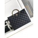 Replica Chanel Grained Calfskin Shopping Bag Black AS4846
