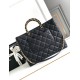 Replica Chanel Grained Calfskin Shopping Bag Black AS4846