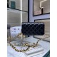 Replica Chanel Lambskin Chain Wallet AP3071 Black