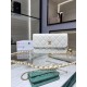 Fake Chanel Lambskin Chain Wallet AP3071 White Replica
