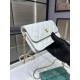 Fake Chanel Lambskin Chain Wallet AP3071 White Replica