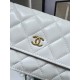 Fake Chanel Lambskin Chain Wallet AP3071 White Replica