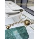 Fake Chanel Lambskin Chain Wallet AP3071 White Replica