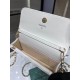 Fake Chanel Lambskin Chain Wallet AP3071 White Replica