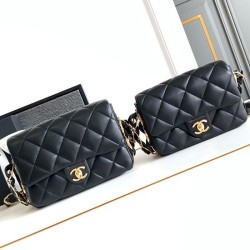 Replica Chanel Lambskin Flap Bag AS2409 Black