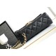 Replica Chanel Lambskin Flap Shoulder Bag Black AS3896