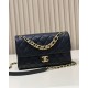 Replica Chanel Lambskin Flap Shoulder Bag Black AS3897