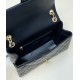 Replica Chanel Lambskin Flap Shoulder Bag Black AS3897