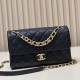Replica Chanel Lambskin Flap Shoulder Bag Black AS3897