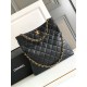 Replica Chanel Lambskin Hobo Bag Black AS4777
