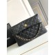 Replica Chanel Lambskin Hobo Bag Black AS4777
