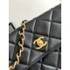 Replica Chanel Lambskin Hobo Bag Black AS4777