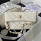Replica Chanel Lambskin Hobo Bag White AS4754