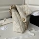 Replica Chanel Lambskin Hobo Bag White AS4777