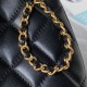 Replica Chanel Lambskin Messenger Bag Black AS4610