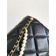 Fake Chanel Lambskin Shoulder Bag AS2713 Black Replica