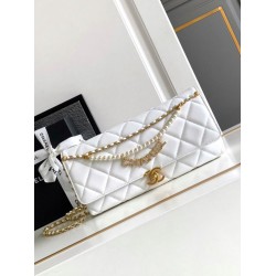 Fake Chanel Lambskin Shoulder Bag AS2713 White Replica