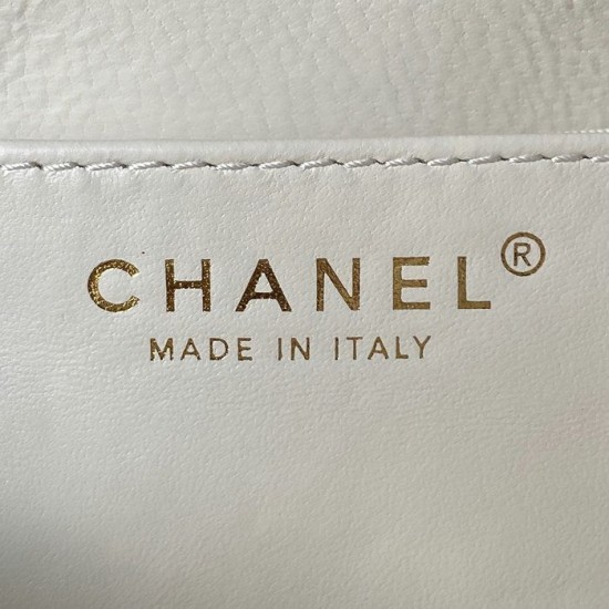 Replica Chanel Lambskin Small Messenger Bag White AS4609