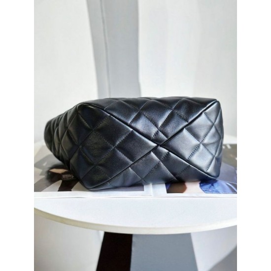 Replica Chanel Lambskin Tote Black AS4188