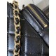 Replica Chanel Lambskin Vanity Case AS5222 Black
