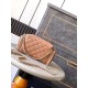 Fake Chanel Lambskin Vanity Case AS5222 Camel Replica