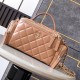 Fake Chanel Lambskin Vanity Case AS5222 Camel Replica