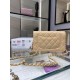 Replica Chanel Lambskin WOC Chain Wallet AP1450 Beige