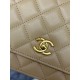 Replica Chanel Lambskin WOC Chain Wallet AP1450 Beige
