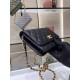 Fake Chanel Lambskin WOC Chain Wallet AP1450 Black Replica
