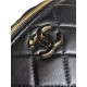 Replica Chanel Lambskin Waist Bag Black AS4113