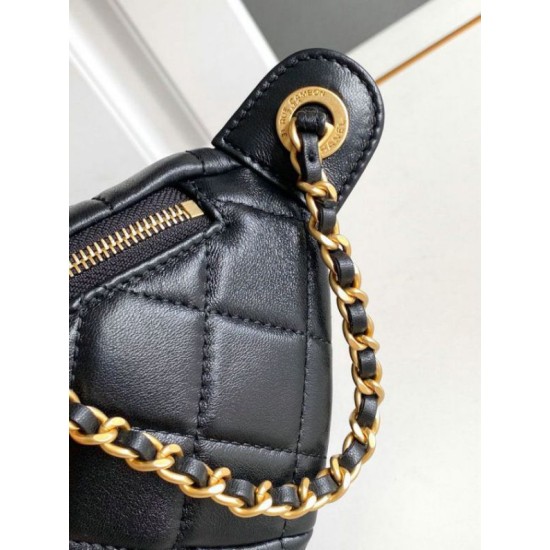 Replica Chanel Lambskin Waist Bag Black AS4113