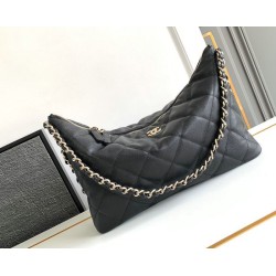 Replica Chanel Large Hobo Handbag Black AS4246