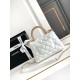 Replica Chanel Mini Coco Handle Bag AS2215 White