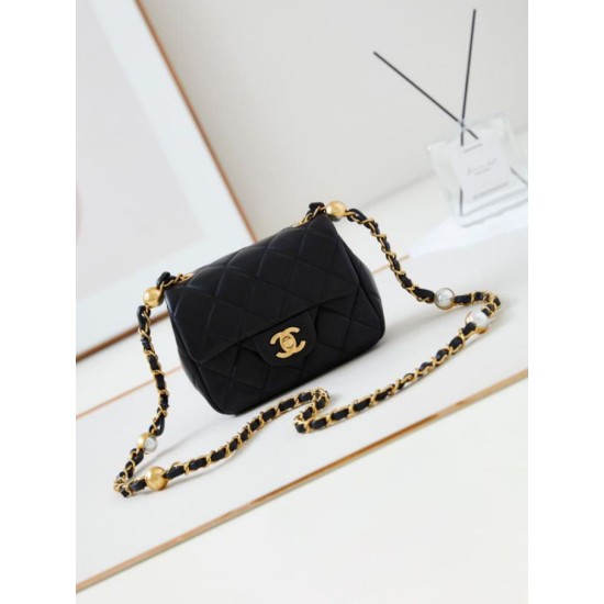 Replica Chanel Mini Flap Bag AS4946 Black