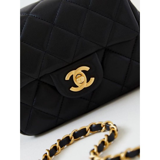 Replica Chanel Mini Flap Bag AS4946 Black