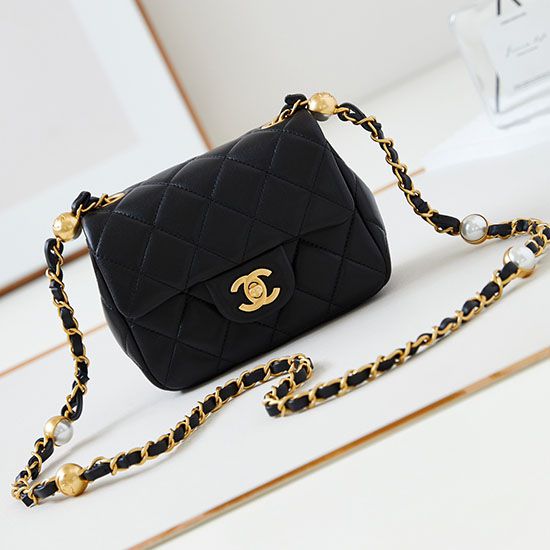 Replica Chanel Mini Flap Bag AS4946 Black