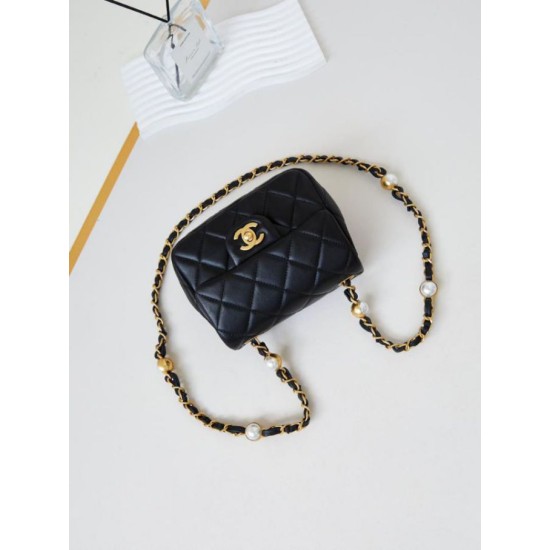 Replica Chanel Mini Flap Bag AS4946 Black