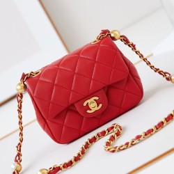 Fake Chanel Mini Flap Bag AS4946 Red Replica