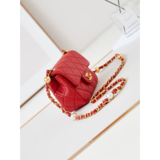 Fake Chanel Mini Flap Bag AS4946 Red Replica