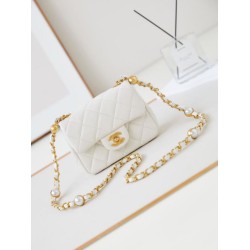 Fake Chanel Mini Flap Bag AS4946 White Replica