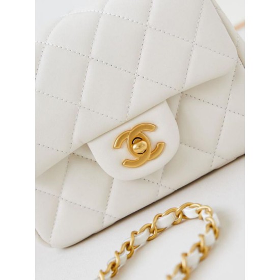 Fake Chanel Mini Flap Bag AS4946 White Replica