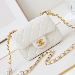 Fake Chanel Mini Flap Bag AS4946 White Replica