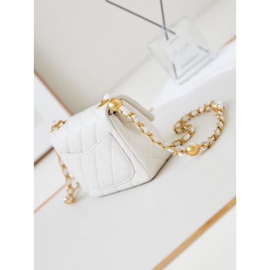 Fake Chanel Mini Flap Bag AS4946 White Replica