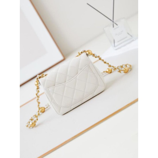 Fake Chanel Mini Flap Bag AS4946 White Replica