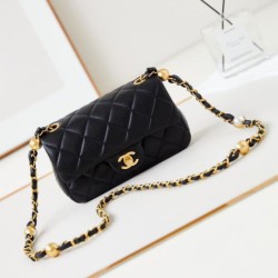 Fake Chanel Mini Flap Bag AS4947 Black Replica