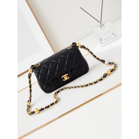Fake Chanel Mini Flap Bag AS4947 Black Replica