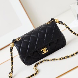 Fake Chanel Mini Flap Bag AS4947 Black Replica