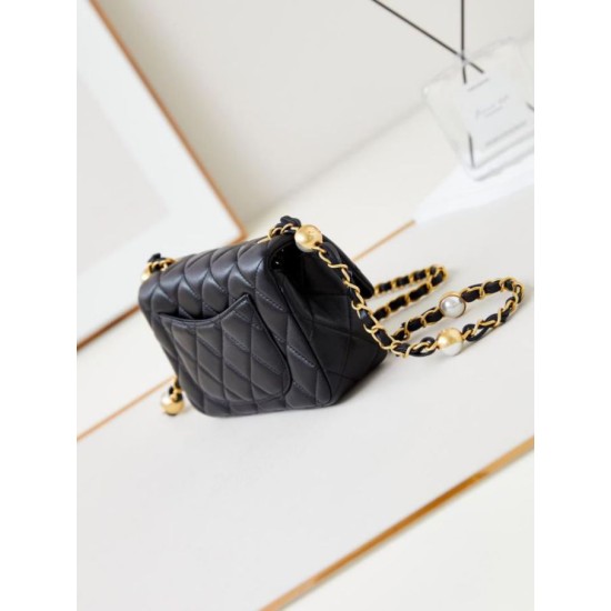 Fake Chanel Mini Flap Bag AS4947 Black Replica