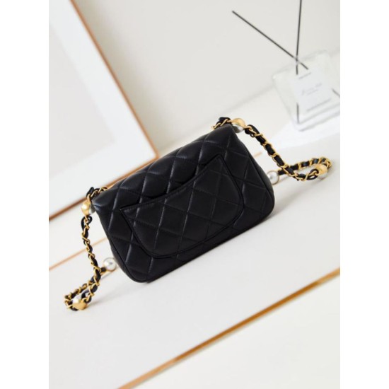 Fake Chanel Mini Flap Bag AS4947 Black Replica