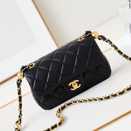 Fake Chanel Mini Flap Bag AS4947 Black Replica